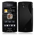 Custodia ORIGINALE Nera "Le S" Premium di MUZZANO per XPERIA RAY ( SONY ERICSSON ) + 3 UltraClear Pellicole proteggi-schermo per XPERIA RAY ( SONY ERICSSON )