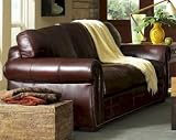 Austin Leather Sofa.Sparkle Orange