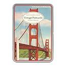 Cavallini San Francisco Carte Postale, 18 Postcards per Tin