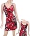 Juniors / Missy Blue Brown / Red Grey Polyester Floral Print Dress