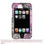 Premium Designer Hard Crystal Snap-on Case for Apple iPod Touch 2, 8GB, 32GB, 64GB - Cool Pink Butterfly Print