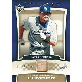 Jayson Werth 2005 UD Trilogy Generations Future Lumber Gold 60������I(01/60) / �W�F�C�\�� ���[�X