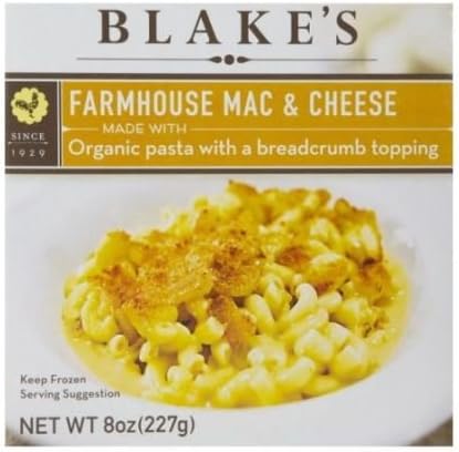 Blakes All Natural Organic Farmhouse Macaroni and Cheese, 8 Ounce -- 12 per case.