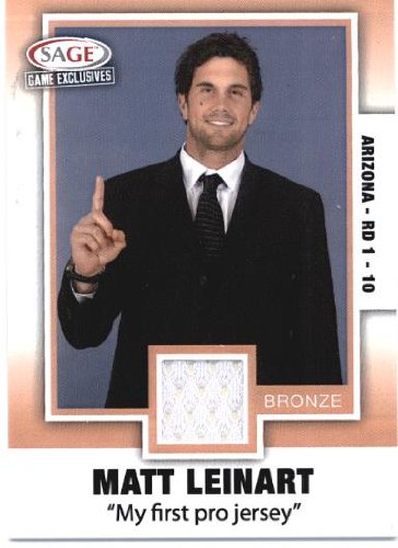 2006 SAGE Game Exclusive Jerseys Bronze #9 Matt Leinart - Arizona Cardinals (Piece of Authentic Game-Worn Jersey) (Football Cards)