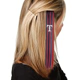 MLB Texas Rangers Ladies Red-Navy Blue Sports Extension Hair Clips