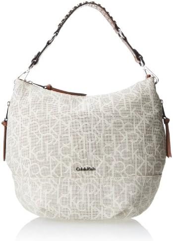 Calvin Klein Key Item Canvas Hobo,Logo Combo,One Size