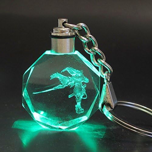 Wander Force League of Legends LOL Role Color Change Crystal Led Key Chain Key Ring Pendant Yasuo (C)