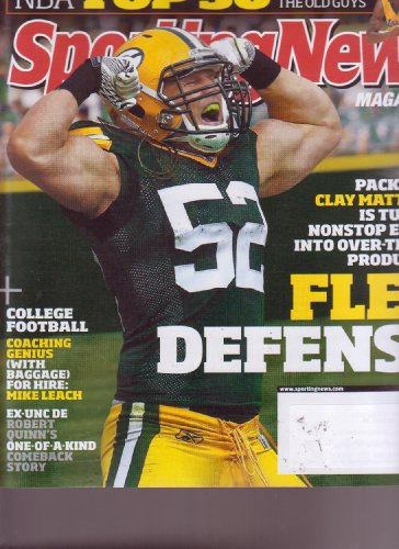 SPORTING NEWS Magazine (Dec 6, 2010) Clay Matthews FLEX DEFENSE