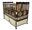 Dream On Me Classic 2 in 1 Convertible Stationary Side Crib, Espresso
