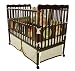 Dream On Me Classic 2 in 1 Convertible Stationary Side Crib, Espresso