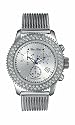 Marc Ecko Gents Chronograph Silver Dial with Mesh Bracelet Watch - E17500G1
