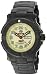REACTOR Men's 59506 Trident Never Dark Khaki Dial Black Nitride-Plated Sport Watch
