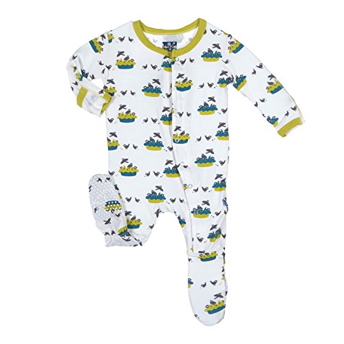 KicKee Pants Print Footie (Baby)