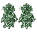 TWO 36" Artificial Frosted Ivy/Philo Ivy/ Variegated Ivy Mixed Hanging Bushes