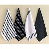 Basic Dishtowels Set of 4 - Charcoal