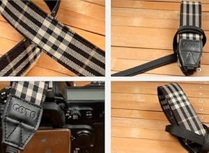 Plaid Color Neck Strap for Canon, Niko,fuji, Olympus,panasonic,pentax,sony Cameras Zf-3