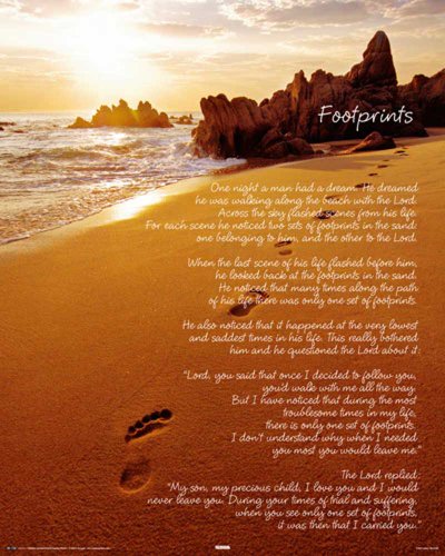 Empire Merchandising 523716 Motivational - Footprints Motivations Mini-Poster - Druck - Gr Preisvergleich