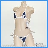 Sexy Micro Thong Bikini (Blue Signature Hilfiger Print)