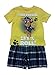 Paw Patrol Lets Roll Boys 2 Piece Shirt & Plaid Short Set