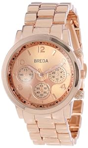 Breda Women's 2374-rosegold Bailey Oversized Catwalk Boyfriend Watch
