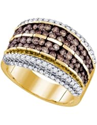 1.62ctw Brown Diamond Fashion Band 10K Yellow Gold