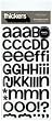 American Crafts Thickers Vinyl Alpha Stickers, Rootbeer Black
