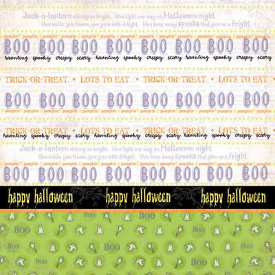 Happy Haunting Scrapbook Paper