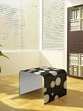 Black Painted Glass Square Side Table With White Spots 51ZuLBkgL1L. SL160