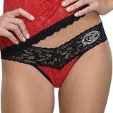 NCAA Hanky Panky Georgia Bulldogs Ladies Red-Black Low Rise Thong Underwear