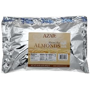 Azar Nut Company Almonds Blanched, Sliced Raw, 32-Ounce Resealable Bag by Azar Nut Company