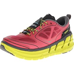 Hoka One One Conquest Running Shoe - Womens Paradise Pink/Castlerock/Citrus 9.0