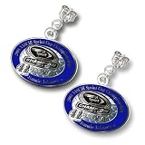 LogoArt Jimmie Johnson 2008 Sprint Cup Champion Enameled Sterling Silver Earrings