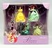 Disney Princess Figurine Figure Set - Belle, Ariel, Mulan, Jasmine, Tiana_s-1