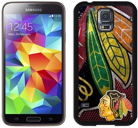 Durable and Nice Galaxy S5 Case,Durable I9600 Case Design with Chicago Blackhawks Samsung Galaxy S5 SV I9600 Case in Black