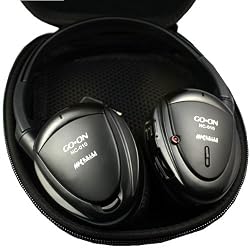 Foldable Comfortable Stereo Acoustic Noise Noise Canceling On-ear Headphones with Gift Case and Dual Plug Adaptor