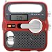 Etón FR360R Solarlink Self-Powered Digital AM/FM/NOAA Radio with Solar Power, Flashlight and Cell Phone Charger (Red)