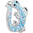 Aqua Cubic Zirconia Izzy Lizzy Curvaceous Belly Ring