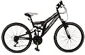 MuddyFox 24 Inch Dual Suspension Mountain Bike for Kids Aged 9-12 in Midnight Black. MANUFACTURERS WARRANTY.