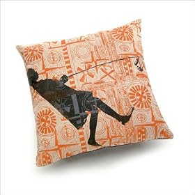 Offi Modern Pillow - Girl Walking by Offi