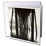 gc_56005_2 Chris Lord Landmarks - San Clemente Pier Ocean Pacific - Greeting Cards-12 Greeting Cards with envelopes