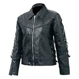 Giovanni Navarre® Hand-Sewn Pebble Grain Ladies Genuine Buffalo Leather Jacket