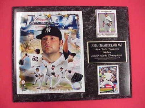 Yankees Joba Chamberlain 2 Card Collector Plaque