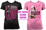 SELENA GOMEZ T-SHIRTS - SUPER FAN PACK in YOUTH SIZES!!! - SELENA GOMEZ TWO SHIRT SET IN GIRLS SIZES 5/6 TO 14/16! - ALEX RUSSO - WIZARDS OF WAVERLY PLACE T-SHIRTS