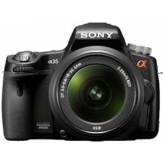 Sony SLT-A35K SLT-Digitalkamera (16 Megapixel, 7,6 cm (3 Zoll) Display, Live View, Full HD Video) Kit inkl. 18-55 mm Objektiv schwarz