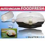 Auto-Vacuum FoodFresh - Preserve Your Fruits, Vegetables, Bread and More! (Black) (18.4"H x 10.4"W x 9"D)