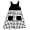 Flowers by Zoe - Toddler Girls Sleeveless Houndstooth Dress, Black, White (Size 2T)