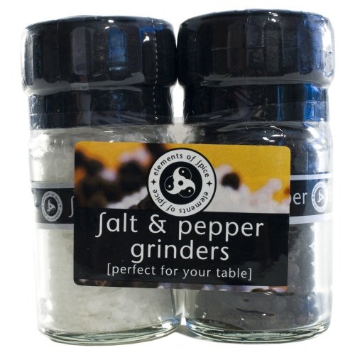 Sea Salt and Black Pepper Table Grinders by Gourmet Food Store