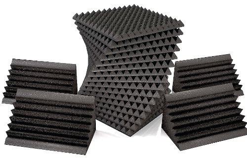 Sonic Homework Acoustic Sound Foam kit incl 108 Sqft 2-in thick Pyramid Foam and 4 Corner Bass Traps