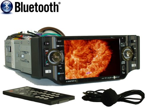 4.5-Inch Car DVD (Saturn Fire Edition) with Hi-Luminescent TFT LCD, Bluetooth In-Dash Dvd/AM/FM/MP3/MP4/Divx Player and TV Tuner
