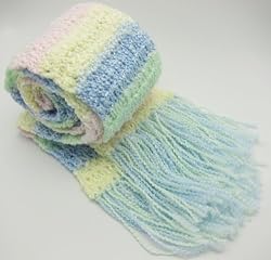 Handmade Ultra Soft Baby Yarn - Ice Cream Soft Colors (100% Crocheted By Hand)